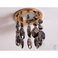 Точковий світильник із кришталевими підвісками Diasha 6042AGD-SM