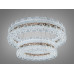 Підвісна LED люстра золото 2 кільця пульт 155 Вт Diasha 9889/600+400G
