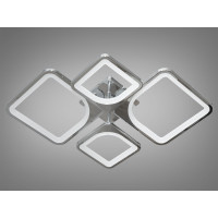 Світлодіодна люстра смарт світильник з пультом dimmer, 80W, хром Diasha 8060/2+2HR