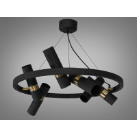 Люстра в зал 12 ламп  Diasha D1332/D650BK+G