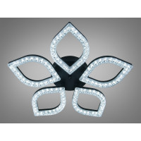 Стельова світлодіодна люстра чорна 73 Вт Diasha MX4773/5SBK