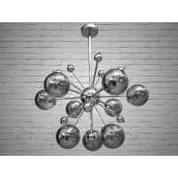 Люстра молекула в стиле Loft со стеклянным плафоном Diasha 2021-9HR