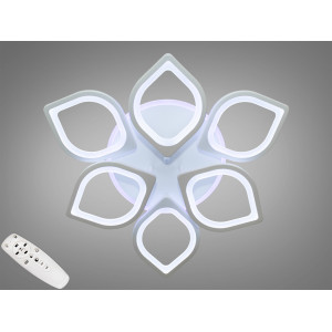 Люстра під стелю з діммером і LED підсвічуванням, 115W,  біла люстра Diasha S8073/3+3WHLED3colordimmer