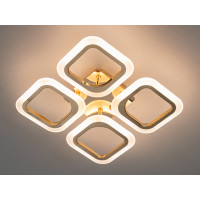 Світлодіодна пристельова люстра з регулюванням яскравості, 40W, золото Diasha AS8060/4G