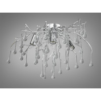 Світильник сателіт до кришталевих люстр із алюмінієвим каркасом, хром Diasha 607-3WCH