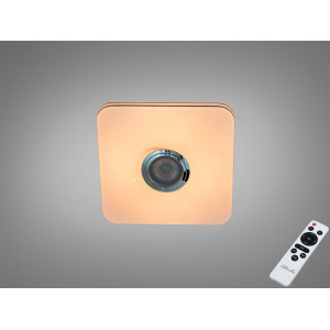 Стельова люстра біла 45 Вт з Bluetooth колонкою та підключенням до розумного будинку Diasha DB-8501A/280x280RGB+MP3+TUYA