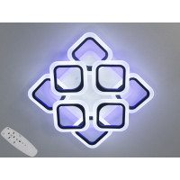 Cветодиодная люстра потолочная с пультом Diasha AS8060/4+4BK LED 3color dimmer 