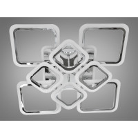 Люстра стельова 8060 хром 115Вт пульт димінг 20м² Diasha HA8060/4+4HRLED3colordimmer