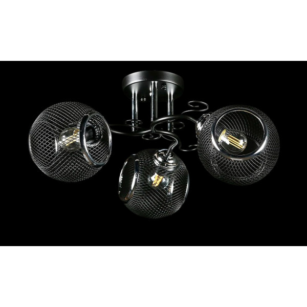 Люстра с плафонами  L06466/3 (BLACK+CHROME) Splendid-Ray
2596