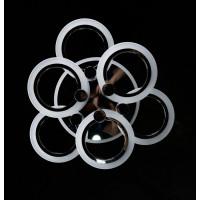 Люстра в зал или спальню светодиодная современная Splendid-Ray 2850172/3+3+A LED (CHROME)