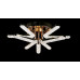 Светодиодная люстра LT872/3+3 LED (GD) Splendid-Ray
302115
