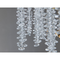 Захоплююча підвісна кришталева люстра "Гліцинія", 10 ламп, хром Diasha 609-760G