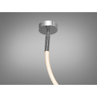 Оригінальна світлодіодна люстра підвіс Шланг, 22Вт, хром Diasha 9610-2000CH