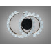 Стельова LED люстра шампань 80W з пультом 14м² Diasha 2511/500+400CG Стельова LED люстра шампань 80W з пультом 14м² Diasha 2511/500+400CG