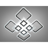 Люстра потолочная в зал с пультом управления 150W Diasha 2035/4+4BKLED3colordimmer
