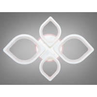 Стельова LED-люстра з диммером та підсвічуванням, 105W Diasha 8073/2+2WHLED3colordimmer
