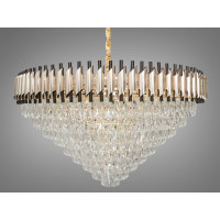 Люстра в зал большая хрустальна 100см 26 ламп Е14 201202/1000SGD+BK