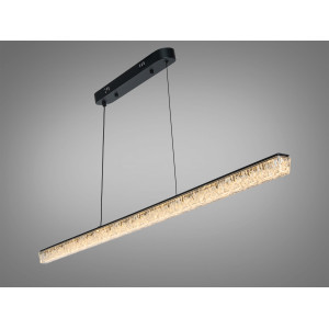 Світлодіодна лінійна люстра підвіс над столом, 40 Вт, сіра Diasha XH1001/1200BK