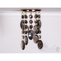 Точковий світильник із кришталевими підвісками Diasha 6019EGD-SM