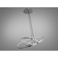 Елегантна LED люстра підвісна в кухню, 100W, хром Diasha MD9079-3HR-600+400+200dimmer
