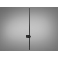 Мінімалістичне світлодіодне лінійне бра, 9W, чорний Diasha 2042/1000black