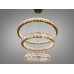 Кришталева світлодіодна люстра-підвіс, 70W Diasha 7895/800+600+400S-gold