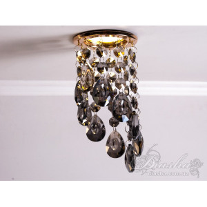 Точковий світильник із кришталевими підвісками Diasha 6016CGD-SM