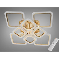 Стильна світлодіодна люстра на пульті з димером, 105W, хром Diasha HA8060/4+4G Стильна світлодіодна люстра на пульті з димером, 105W, хром Diasha HA8060/4+4G