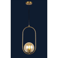 Светильник люстра подвесная в стиле лофт шар Levistella 91639-1 BRZ+BR