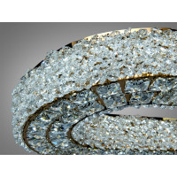 Люстра підвісна LED кришталева золото 84 Вт овал Diasha 7932/1000x300S-gold