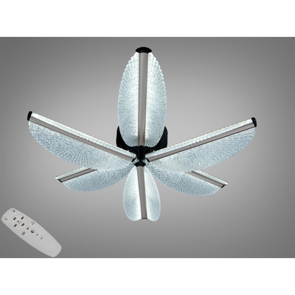 Люстра стельова LED шампань 75W пульт димер Diasha 2407/6LCG
