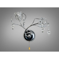 Дизайнерське світлодіодне бра "Квіткові мотиви", 2 вати, золото Diasha 88128/2HR