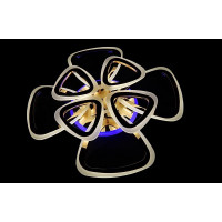 Потолочная LED люстра светильник с пультом Linisoln 6521/4+4 Gold