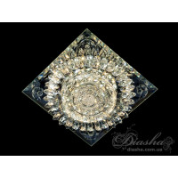 Гармонійно збалансований, солідний кришталевий точковий світильник Diasha 18104WH-B15W