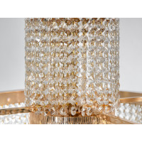 Люстра в зал светодиодная,110 Вт, золото Diasha 376-500GD