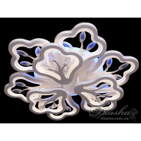 Потолочная светодиодная люстра светильник с пультом и подсветкой Diasha 1841/6+3WH LED 3color dimmer