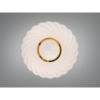 Люстра стельова LED Diasha біла золото 34Вт 6м² Diasha W-21/400