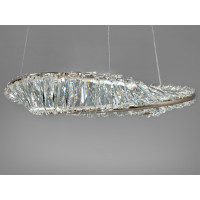 Дизайнерська кришталева люстра на тросах з пультом, 45W, золото Diasha 548/400G