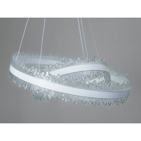 Люстра підвісна Diasha чорна кільця LED 140W Diasha D8751-600+400WH