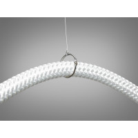 Світлодіодна підвісна люстра Мотузка, 17W, черная люстра Diasha 9610-1500BK