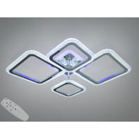 Стельова люстра LED чорна 85W 5 модулів 2+2 диммер Diasha A8170/2+2HRLED3colordimmer