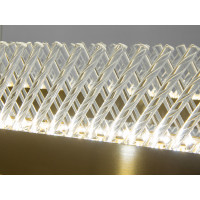 Підвісна світлодіодна люстра овальної форми, 75 Вт, бронза Diasha 7002/800x300BR