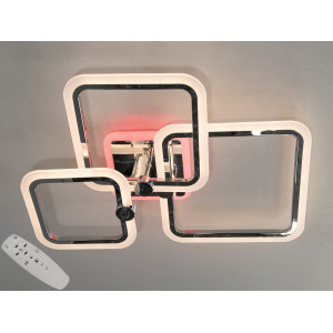 Пристельова світлодіодна люстра з пультом, димером, 65W, біла Diasha A8208/3HRLED3colordimmer