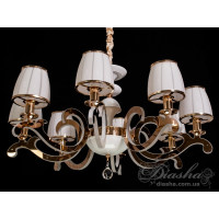 Люстра в зал с подсветкой лед 40W Diasha 8316/8 3000K