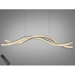 LED підвісна люстра 100Вт золото з пультом Diasha D8947/1200-2CH