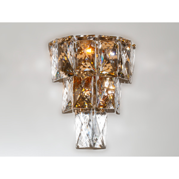 Колоритне класичне бра з кришталю, золото Diasha 8008-1W-G Колоритне класичне бра з кришталю, золото Diasha 8008-1W-G