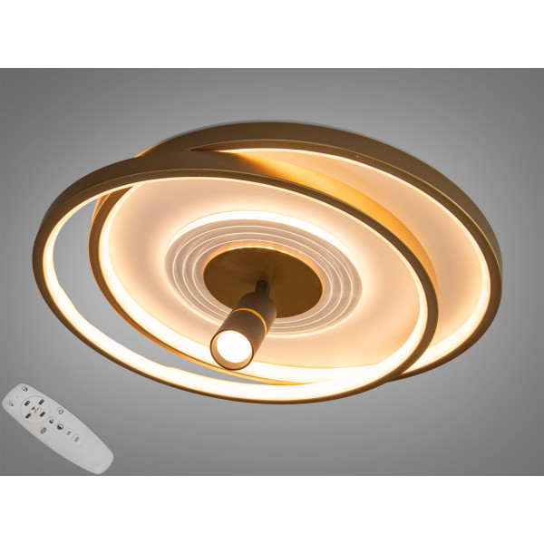 LED люстра Diasha білий чорний 64Вт димер пульт Diasha 5532WH+Gdimmer