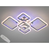 Світлодіодна люстра смарт світильник з пультом, 80W, золото Diasha A8160/2+3HRLED3colordimmer