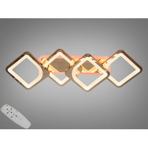 Світлодіодна пристельова люстра з регулюванням яскравості, 70W, золото Diasha H8060/2+2GLED3colordimmer