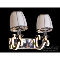 Класична кришталева люстра зі світними ріжками Diasha 8316/2HR